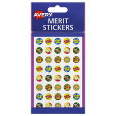 Avery Merit Stickers Mini Assorted Captions Round 13mm 800 Pack CX239436
