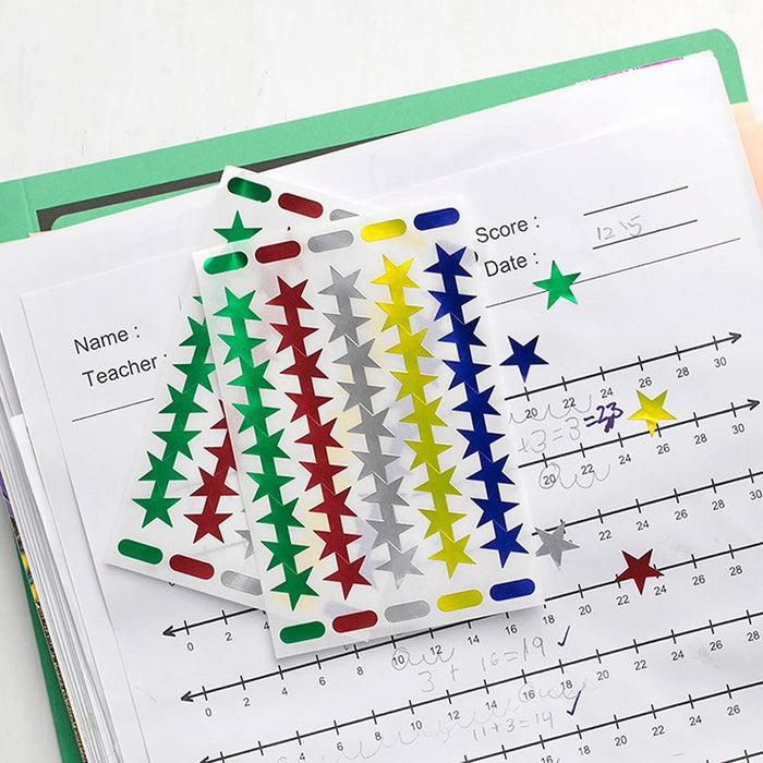 Avery Multicolour Star Stickers 14mm CX238107