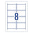 Avery Placecards, 85mm x 54mm, 8 per Sheet, 5 Sheets Per Pack, Inkjet & Laser Printable CX231804