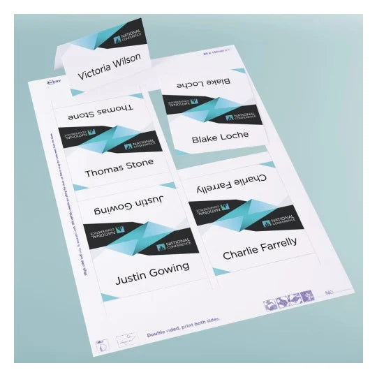 Avery Printable & Foldable Placecards, 85mm x 50mm, 4 Per Sheet, 10 Sheets Per Pack, Inkjet & Laser Printable CX231803