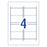 Avery Printable & Foldable Placecards, 85mm x 50mm, 4 Per Sheet, 10 Sheets Per Pack, Inkjet & Laser Printable CX231803