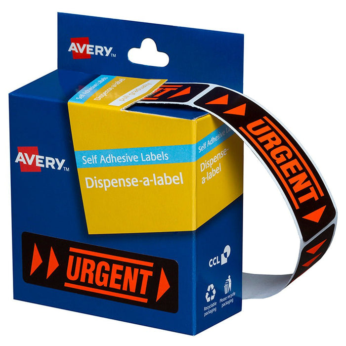 Avery Printed Labels Dispenser pack - 'URGENT' CX238307