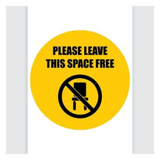 Avery Printed Sign - "Please Leave This Space Free" x 5 Sheets (945253) CX238911