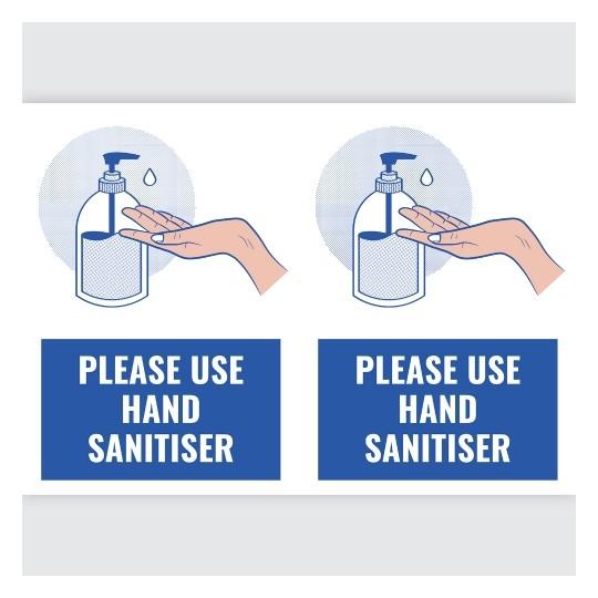 Avery Printed Sign - "Please Use Hand Sanitiser" 2's x 5 Sheets (945261) CX238903