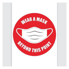 Avery Printed Sign - "Wear A Mask Beyond This Point" x 5 Sheets (945249) CX238908