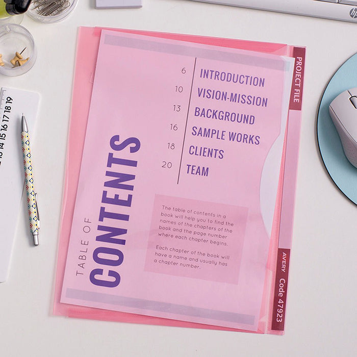 Avery Project File A4 Red CX278504