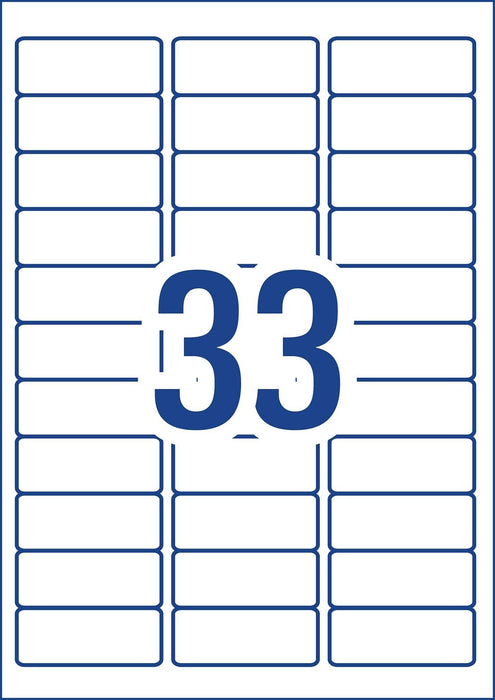 Avery Quick Peel L7157 Labels 33's x 100 Sheets CX238677