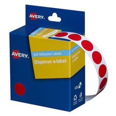 Avery Red Circular Labels 14mm CX238260