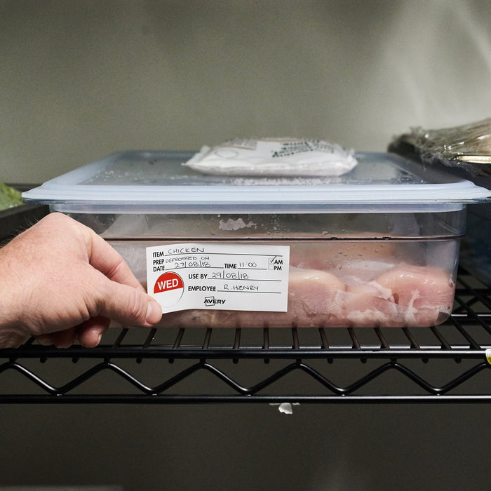 Avery Shelf Life Information Labels, 102mm x 47mm, 500 Labels CX238821