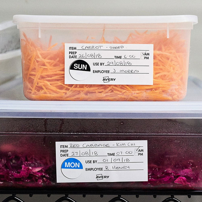 Avery Shelf Life Information Labels 102mm x 47mm CX238821