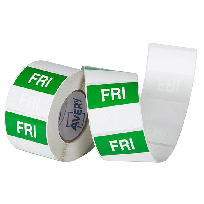 Avery Square Labels 40mm - 'FRIDAY' CX238816