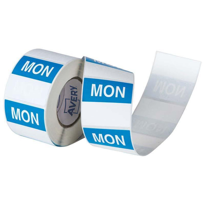 Avery Square Labels 40mm - 'MONDAY' CX238812