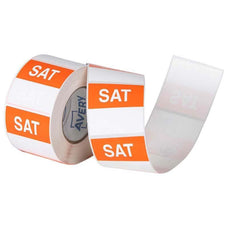 Avery Square Labels 40mm - 'SATURDAY' CX238817