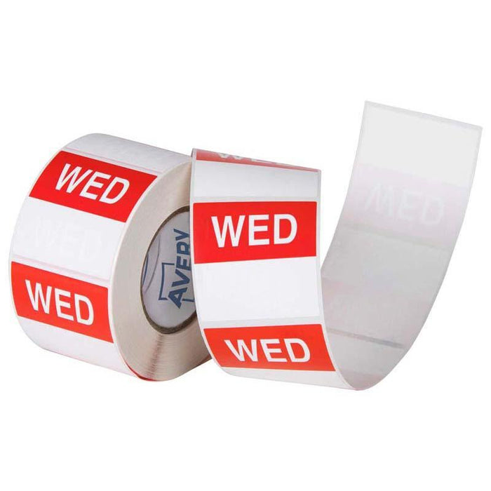 Avery Square Labels 40mm - 'WEDNESDAY' CX238814