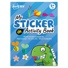 Avery Sticker Activity Book Blue 210mm x 297mm 6 Sheets CX239415
