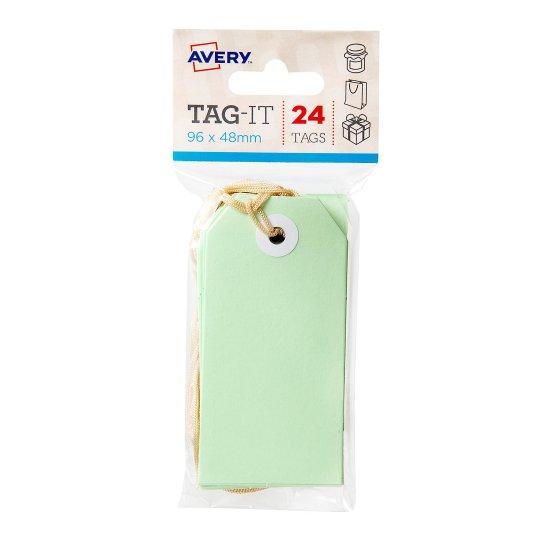 Avery Tag-It Luggage & Parcel Tags 96 x 48mm - Green CX238923