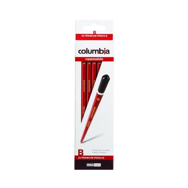 B Pencil Columbia Copperplate - Hexagonal 20's Pack AO61700B