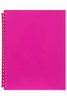 Marbig A4 Refillable Display Book 20 pocket Pink