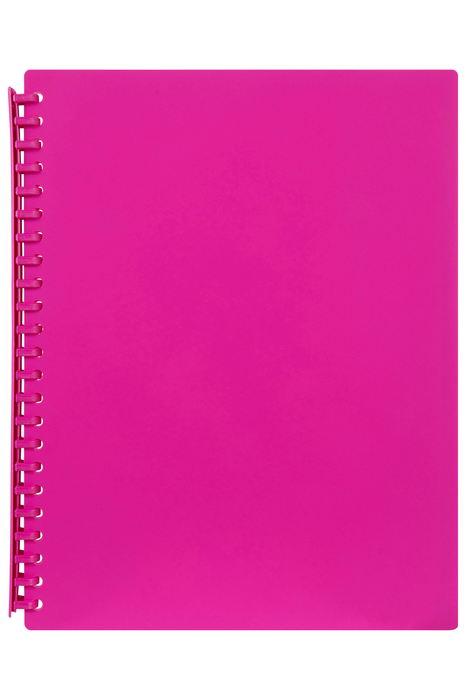 Marbig A4 Refillable Display Book 20 pocket Pink