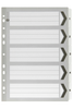 Marbig A4 Cardboard Indices/Divider, 5 Tabs, Black/White