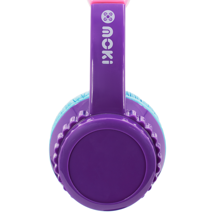 Moki Play Safe Wireless Volume Limited Headphones for Kids - Purple /Aqua