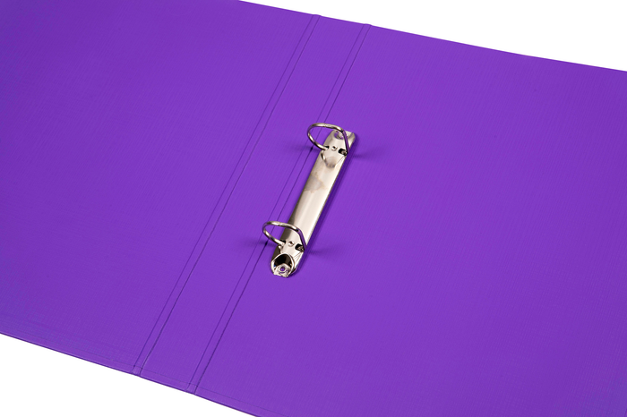 Marbig A4 2/25 Polyethylene (PE) Linen Finish Ring Binder Purple