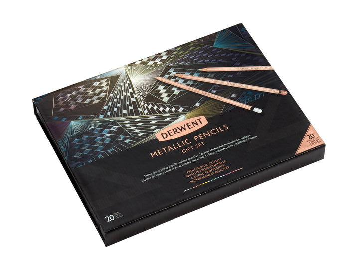 Derwent Colour Metallic Pencil Set - Limited Edition 20th Anniversary Gift Set