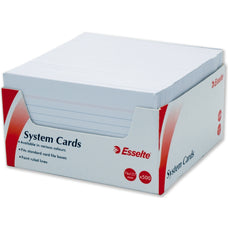 Esselte System Card 5 x 3 White x 500's pack