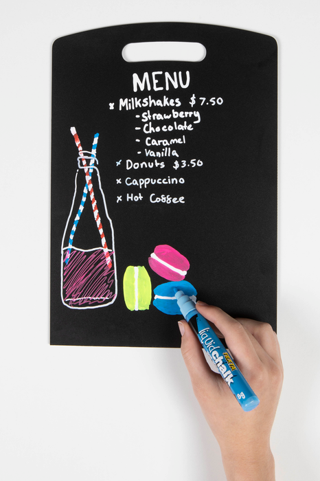 Texta Liquid Chalk Marker Bullet Wet Wipe Blue