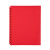 Marbig A4 Refillable Display Book 20 pocket Red