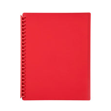 Marbig A4 Refillable Display Book 20 pocket Red