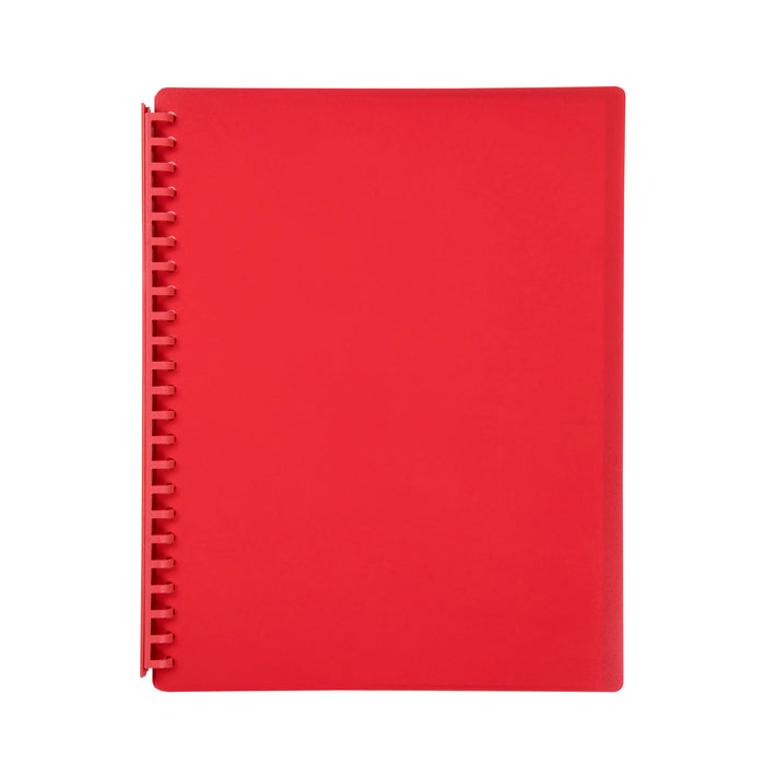 Marbig A4 Refillable Display Book 20 pocket Red