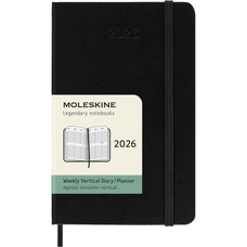 Moleskine Diary 12 Month Weekly Vertical HC Pocket Black 2026