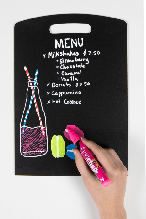 Texta Liquid Chalk Marker Bullet Wet Wipe Pink