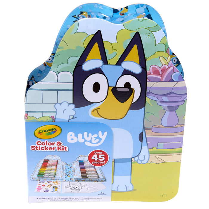 Crayola Color & Sticker Bluey Kit, 45 Pieces
