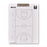 Basketball Coaching Clipboard plus Magnetic Whiteboard 300 x 400mm (Double Sided) NBSBMDBAS,M,W