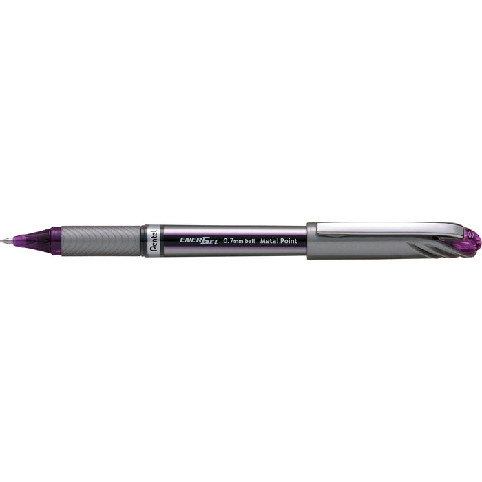 Pentel Energel Gel Roller Pen Stick BL27 0.7mm Violet - Pack of 12