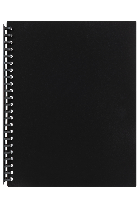 Marbig A4 Refillable Display Book 20 pocket Black