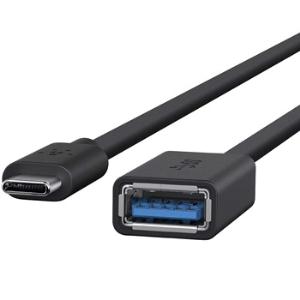 Belkin 3.0 USB-C to USB-A Adapter, 12.7cm USB Data Transfer Cable for MacBook, Flash Drive, Keyboard/Mouse, Notebook, Chromebook, iPhone, iPad, iPod IM2941744
