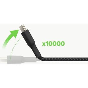 Belkin BoostCharge Braided USB-C to USB-C Cable, 1M USB-C Data Transfer Cable, Black IM4883659