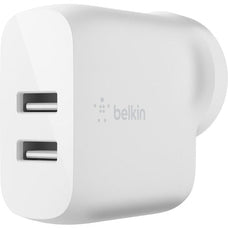 Belkin BoostCharge Dual USB-A Wall Charger 24W, 24W, 4.80A Output, White IM4835425