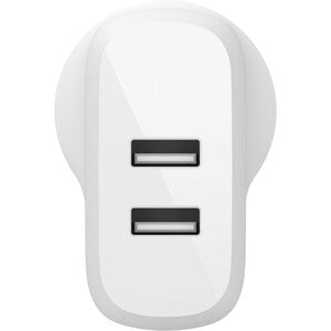 Belkin BoostCharge Dual USB-A Wall Charger 24W, 24W, 4.80A Output, White IM4835425