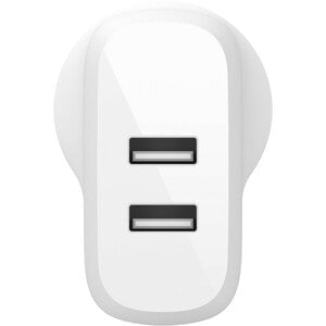 Belkin BoostCharge Dual USB-A Wall Charger 24W, Lightning to USB-A Cable IM4835426