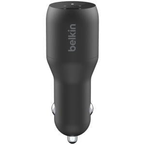 Belkin BoostCharge Dual USB-C Car Charger, 36W, 12V DC Input, 5V DC Output IM4835413