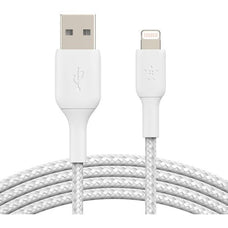 Belkin BoostCharge Lightning to USB-A Braided Cable 2M, White IM4835408