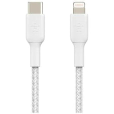 Belkin BoostCharge Lightning to USB-C Cable Braided 1M White IM4940754