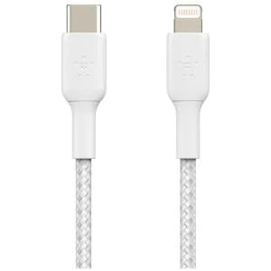 Belkin BoostCharge Lightning to USB-C Cable Braided 1M White IM4940754