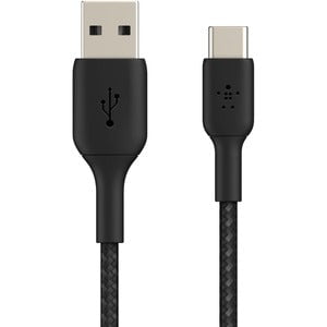 Belkin BoostCharge USB-A to USB-C Braided Cable 1M Black IM4828994