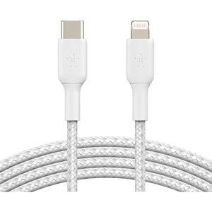 Belkin BoostCharge USB-C to Lightning Braided Cable 2M, White IM4940756