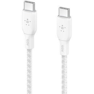 Belkin BoostCharge USB-C to USB-C Cable 100W 2M, White IM5565567